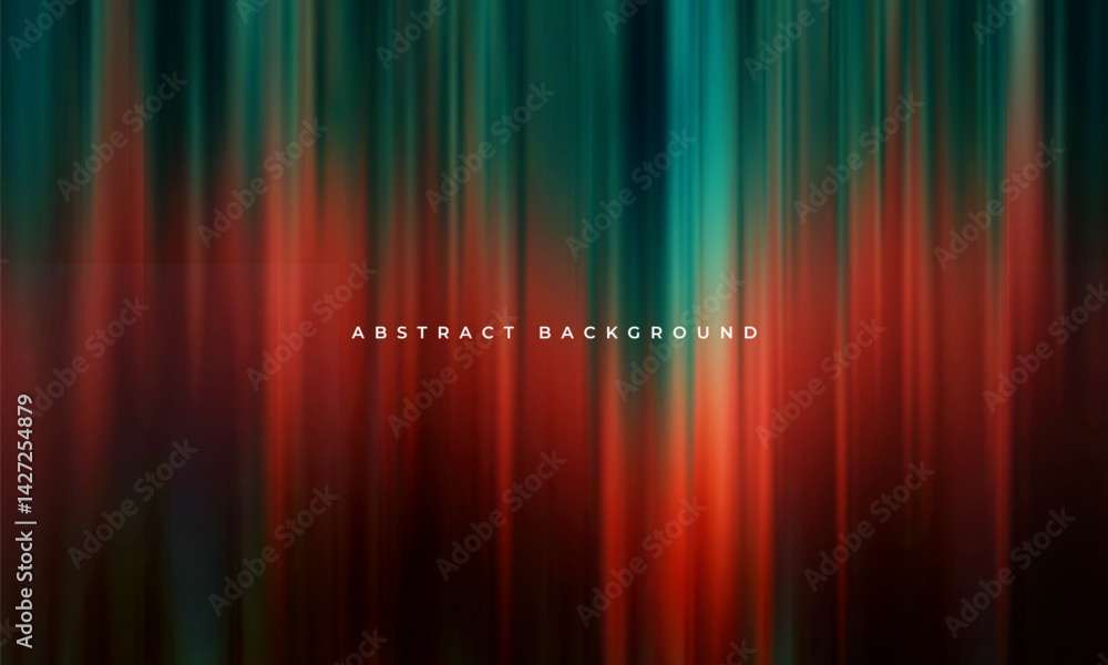 Poster abstract modern banner background design with red and green stripes. dark vector illustration