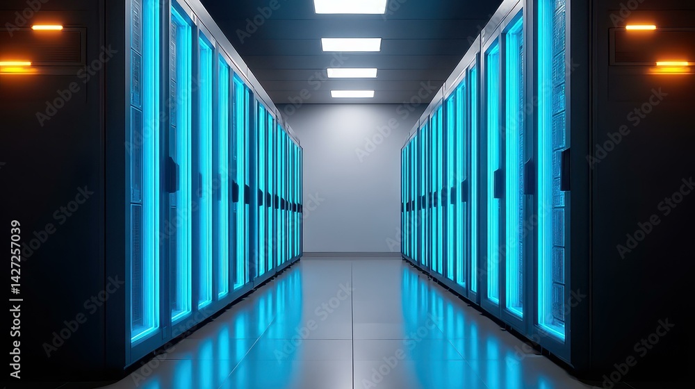 Poster explore serverless technology on hybrid cloud networks, enhancing digital infrastructure for seamles