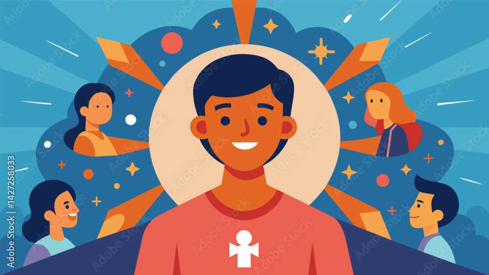 Poster a person battling a serious illness facing each day with a smile and inspiring others with their unw