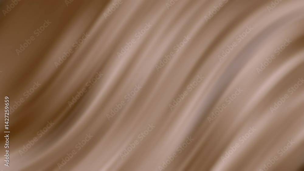 Poster a smooth, abstract brown background with flowing, wavy patterns, creating a sense of warmth and soft