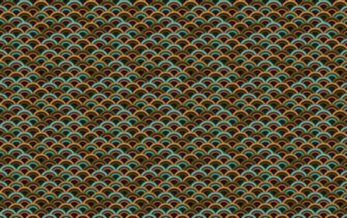 青海波ぼかし 5 黒 水色 ベージュ 茶色