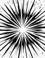 Obraz premium Circular starburst explosion texture. Distressed uneven grunge background.