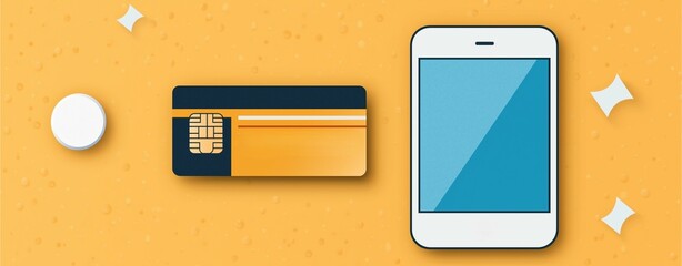 Mobile payment innovation credit card and smartphone interaction digital finance environment close-up perspective