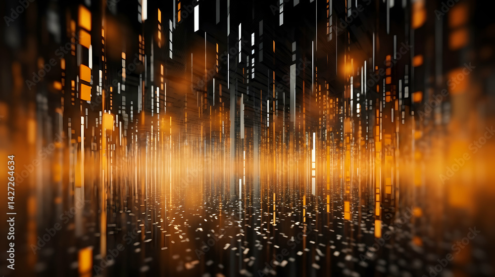 Poster Abstract data stream visualization with dynamic lines and reflective surfaces