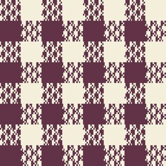 Seamless plaid pattern, brown, cream, suitable for designing clothes such as skirts and pants to add a chic and striking look to your outfit, vector illustration.