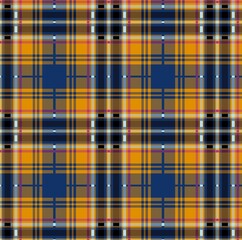 Seamless plaid pattern, brown, cream, suitable for designing clothes such as skirts and pants to add a chic and striking look to your outfit, vector illustration.