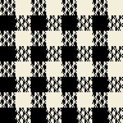 Seamless plaid pattern, brown, cream, suitable for designing clothes such as skirts and pants to add a chic and striking look to your outfit, vector illustration.