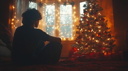 Fototapeta premium Solitude during Christmas Eve