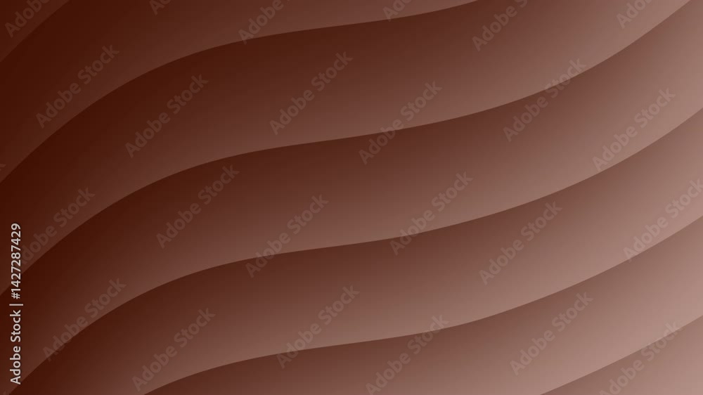 Poster a smooth, wavy brown gradient background, showcasing flowing lines that create a sense of depth and 