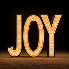 Obraz premium Holiday light display spelling 