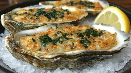 Baked Oysters with Lemon and Herbs: A Culinary Delight