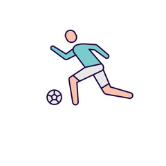 Fototapeta premium Football player illustration