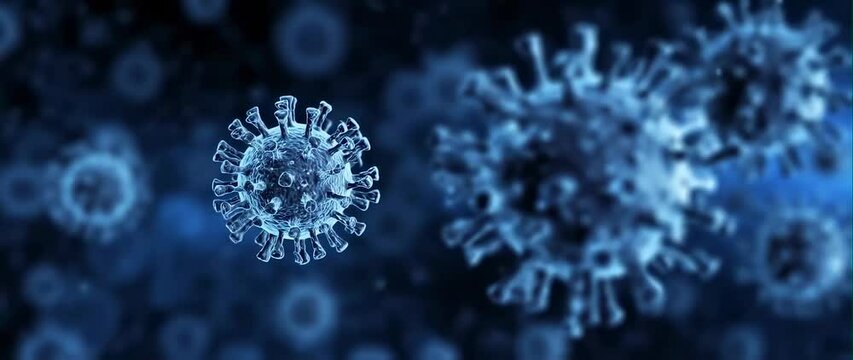 Anamorphic video of The hepatitis virus that leads to liver inflammation and damage. Hepatitis B, C and D viruses