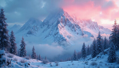 winter mountain landscape