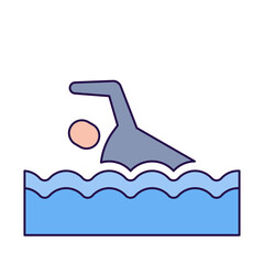 Swimming illustration