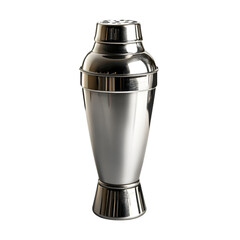 Sleek Metal Cocktail Shaker Bar Tool Shiny Silver Drink Mixer