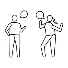 Obraz premium People Talk icon