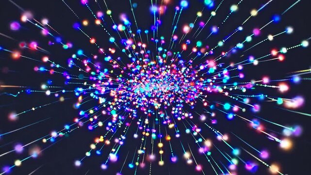 光の粒が舞う幻想的なパーティクル背景