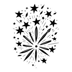 Cosmic creative explosion design concept idea