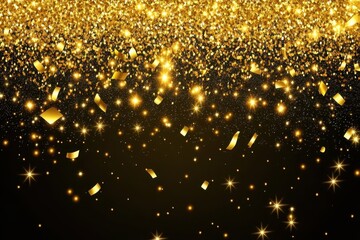 Gold confetti background