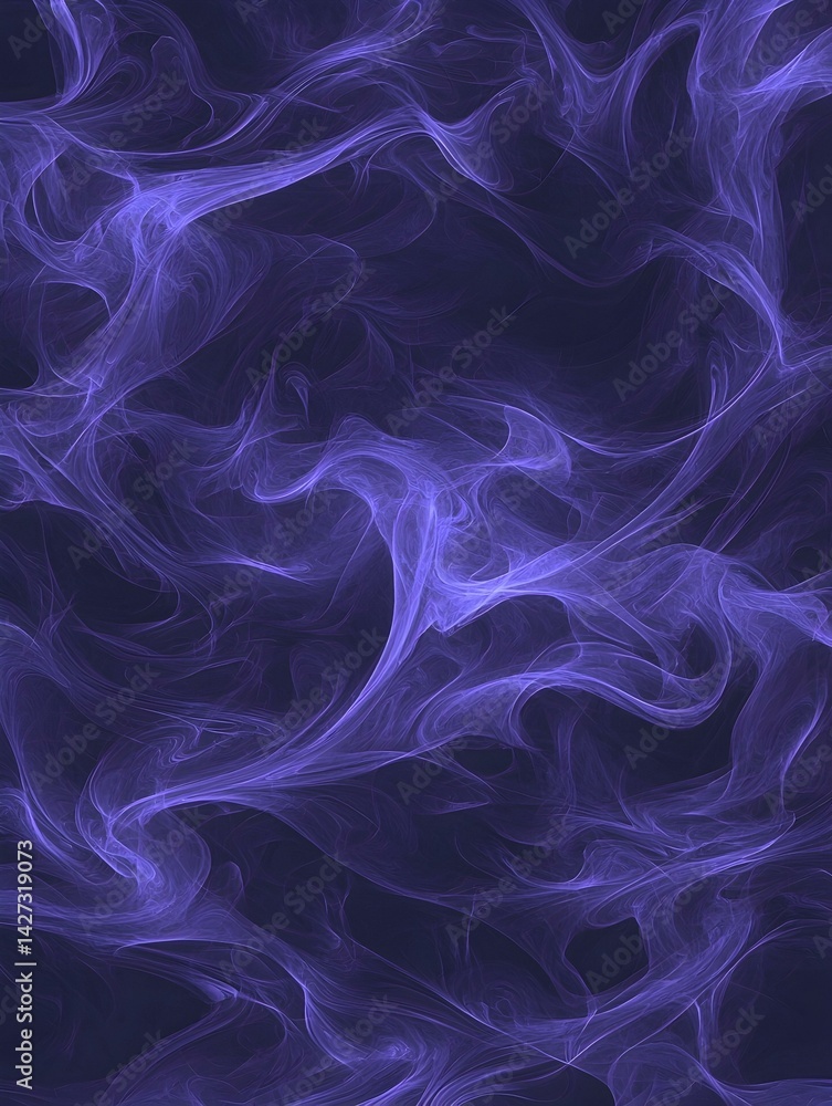 Aufkleber abstract purple smoky swirls. digital art background texture. ideal for design projects and websites