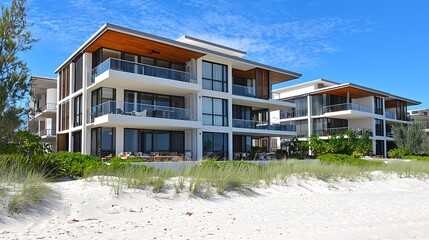 Luxury Beachfront Condos:  Modern Caribbean Architecture