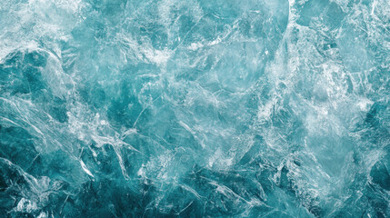 Fototapeta premium Water Texture with White Foam and Waves