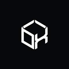 Naklejka premium Modern Geometric Tech Logo Design