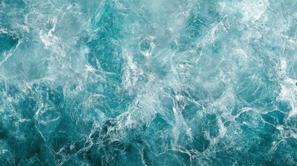 Obraz premium Water Texture with White Foam and Waves