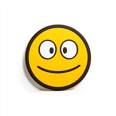 Fototapeta premium Yellow dizzy face emoji