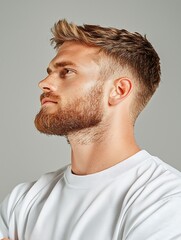 Obraz premium Man Profile Studio Shot
