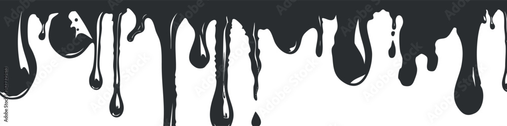 Poster black paint drips create a stylish and modern background design with an artistic flair.