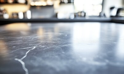 Obraz premium Sleek, modern kitchen counter surface