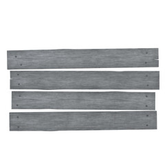 Old Wooden Boards, 3d illustration isolated on white background