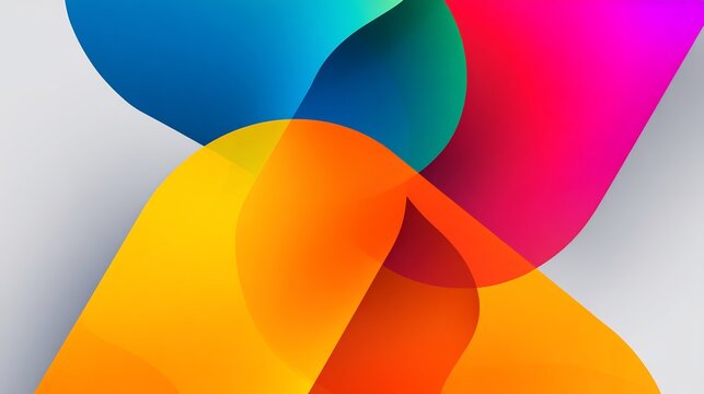 Abstract multi layered designs smooth gradients symbolizing strategic partnerships brand synergy and collaborative business growth Perfect for joint ventures and cross company collaborations