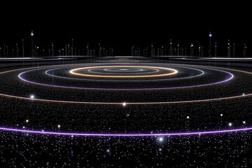 Fototapeta premium Mechanical Spiral with Textile Texture – Abstract 3D Loop of Interwoven Ropes in Industrial Design