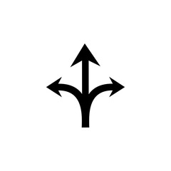 Directional arrows indicating multiple paths to choose from in a decision-making process