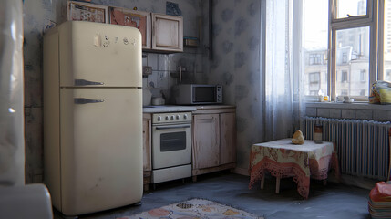 Vintage Retro Kitchen Interior Design