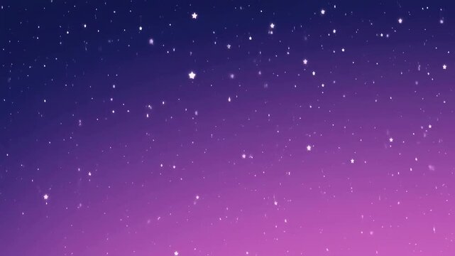 Star night, galaxy and space theme featuring stars on a purple sky background