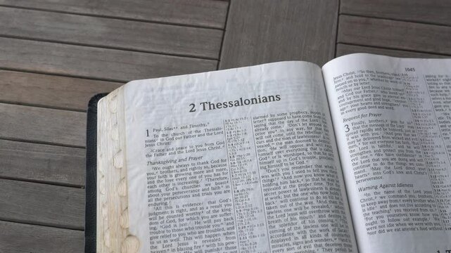 The book of 2 Thessalonians in the New Testament of the Holy Bible.