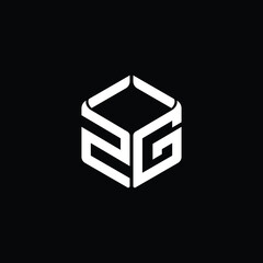 Obraz premium Modern Geometric Tech Logo Design