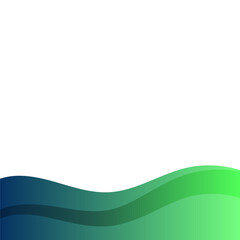 Fototapeta premium Footer Gradient Wave Shape