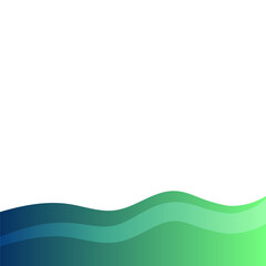 Footer Gradient Wave Shape