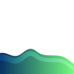 Footer Gradient Wave Shape