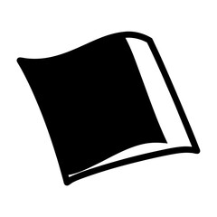 Abstract black book illustration on white background for diverse applications