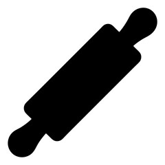 Silhouette of a Rolling Pin for Baking and Cooking Activities