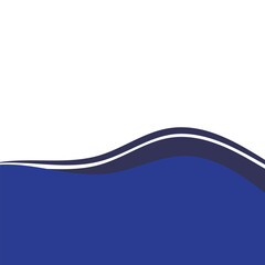 Wave Footer Line Shape