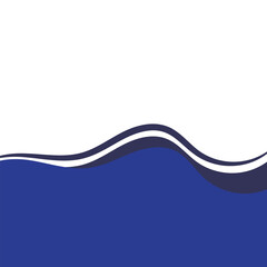 Wave Footer Line Shape