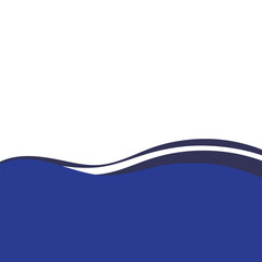 Wave Footer Line Shape