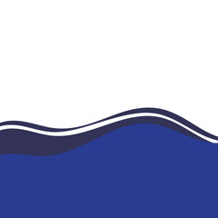 Wave Footer Line Shape